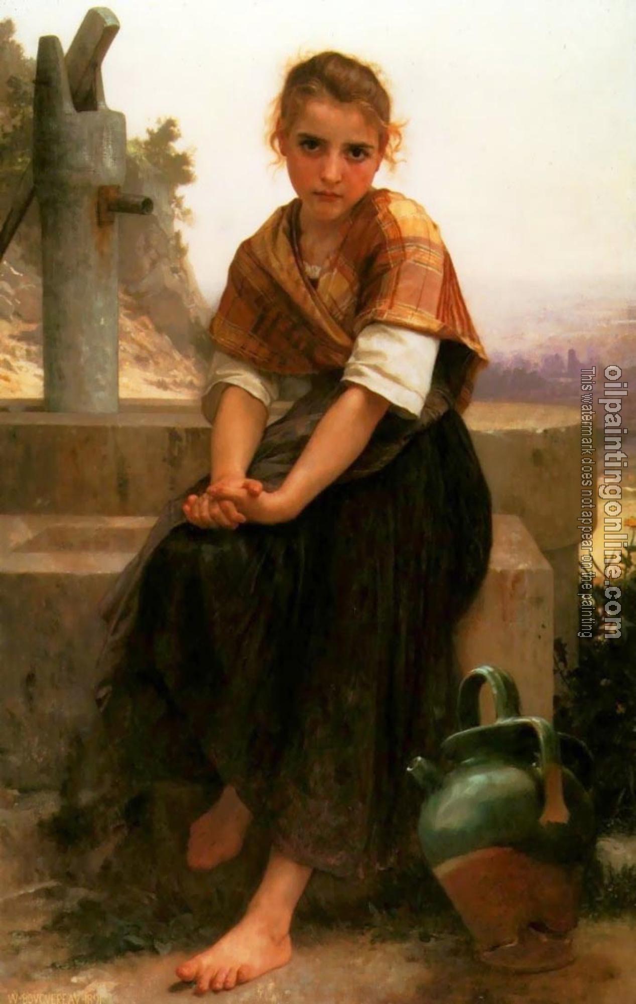 Bouguereau, William-Adolphe - La Cruche Cassee( The Broken Pitcher)